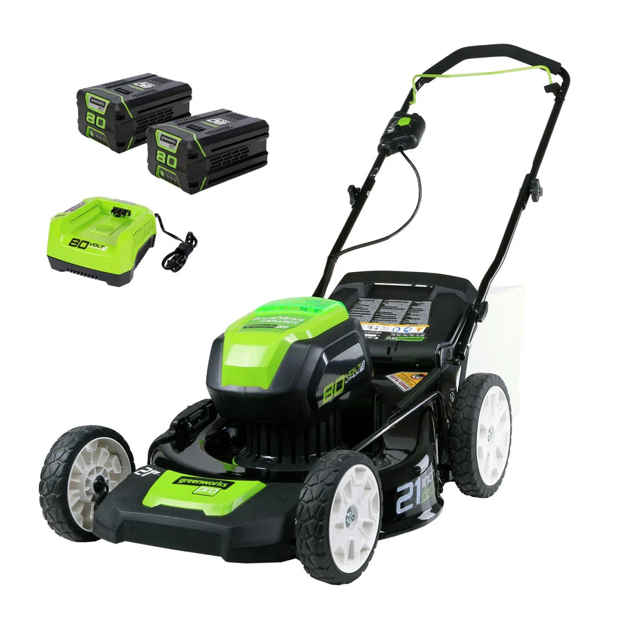 80V 21" Brushless Lawn Mower, (2) 2.0Ah Batteries and Charger Included - GLM801601