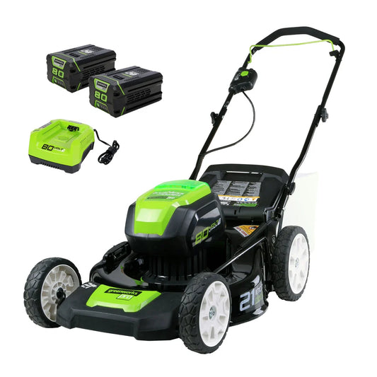 80V 21" Brushless Lawn Mower, (2) 2.0Ah Batteries and Charger Included - GLM801601