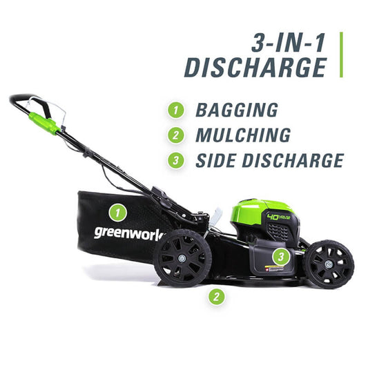 40V 20" Cordless Lawn Mower, 4.0Ah Battery and Charger Included