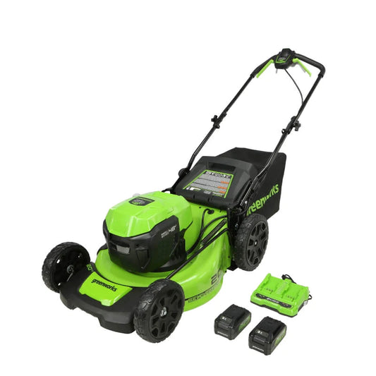 48V (2 x 24V) 20" Brushless Self-Propelled Mower, (2) 5Ah USB Batteries and 4A Dual Port Charger Included-2532402