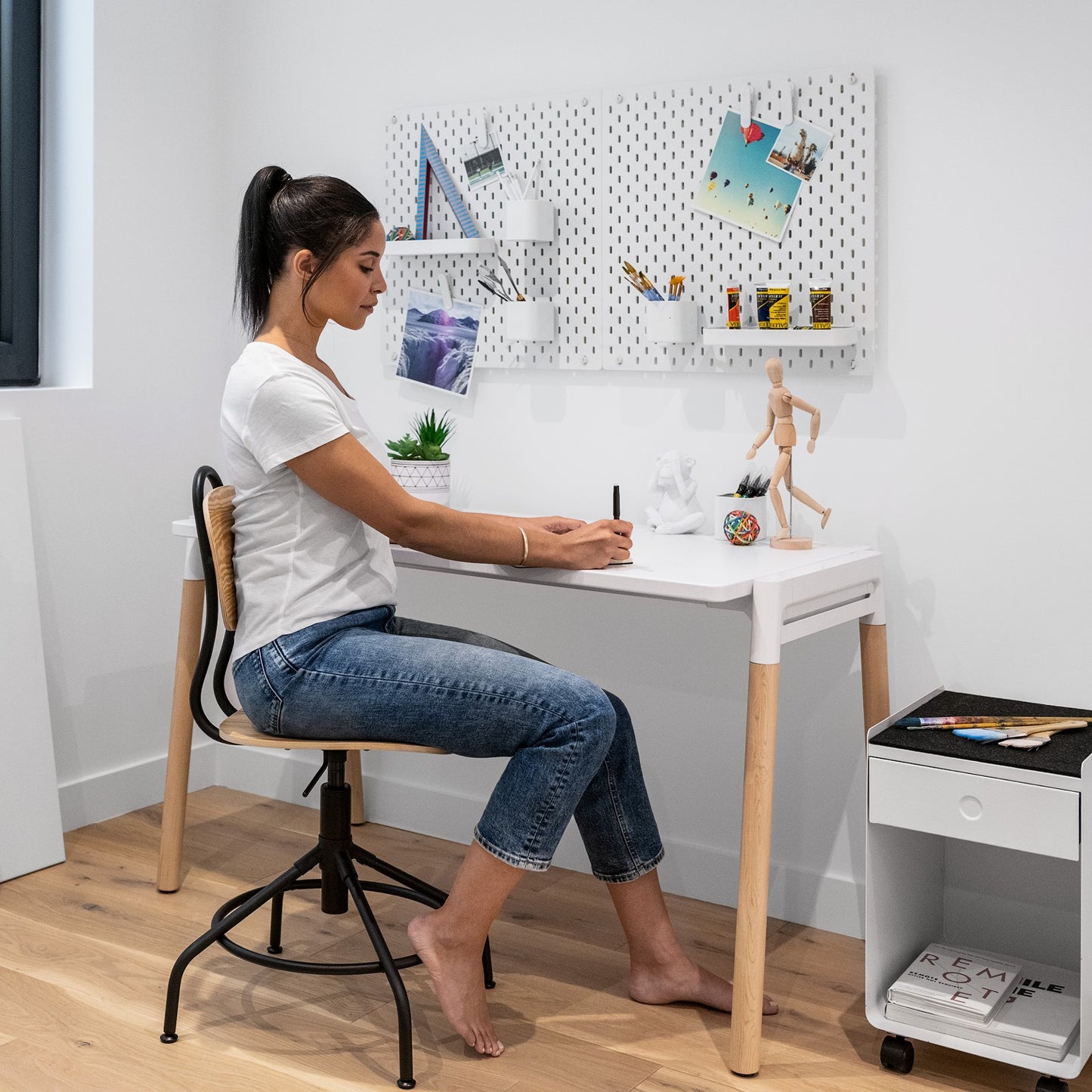 Home Office - Scandinavian Inspired Fixed Height Desk