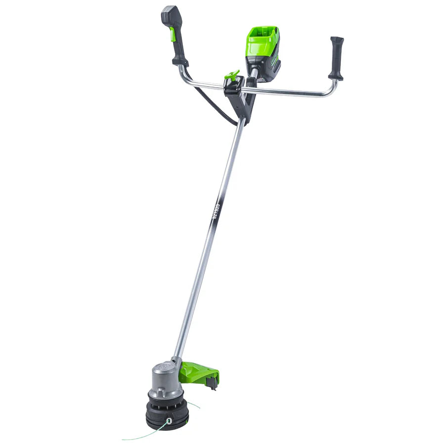 82V 21" Self Propelled Mower with 8Ah Battery and Dual Port Charger (82LM25S-8DP)+82V  Bike Handle String Trimmer Tool-Only | 82TB20