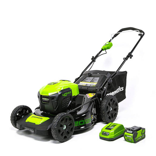 40V 20" Cordless Lawn Mower, 4.0Ah Battery and Charger Included