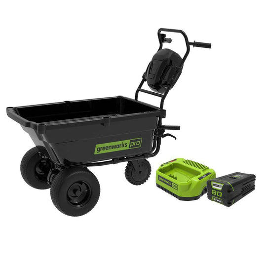 80V Self-Propelled Wheelbarrow, 2.0Ah Battery and Charger Included-2528602